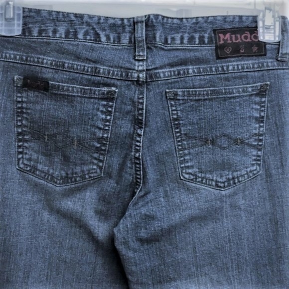 Mudd Flare Blue Jeans Size Jr 5 Button Fly - Picture 5 of 5